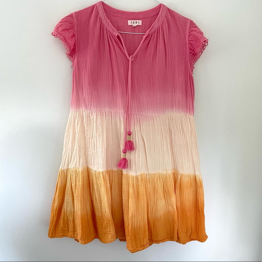 THML Cotton Hombre Tassel Dress large
